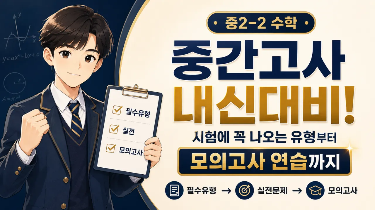 중 2-2 내신 대비 (90점 이상 목표!)