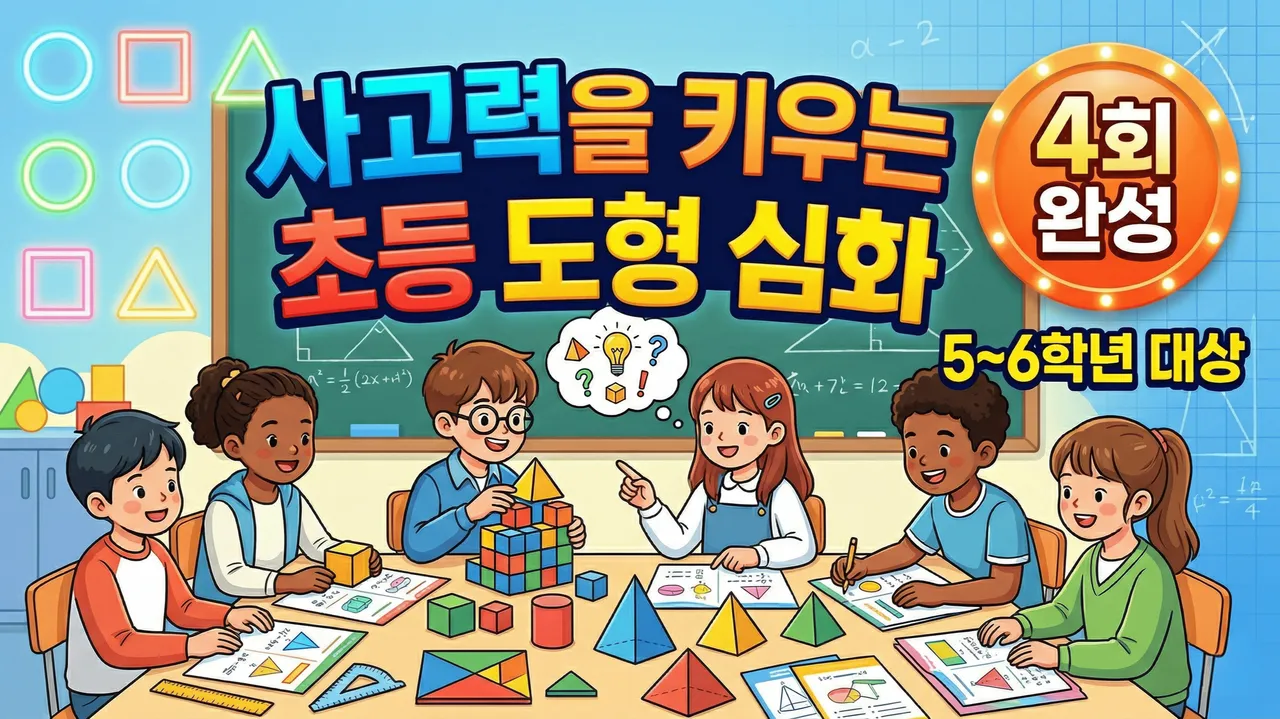 메디컬 출신 선생님의 사고력을 키우는 초등 도형 심화, 4회 완성 클래스 (+ 자체 제작 PDF 제공)