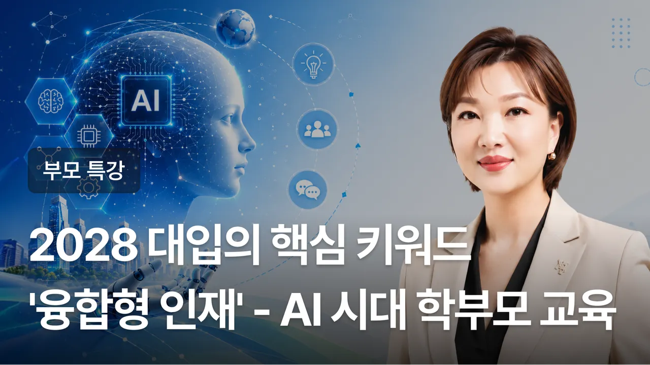 2028 대입의 핵심 키워드 '융합형 인재' - AI 시대 학부모 교육 특강