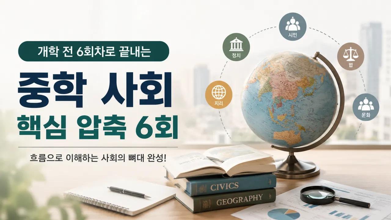 [여름방학 특강] 중등 사회1 핵심 압축 완성 6회