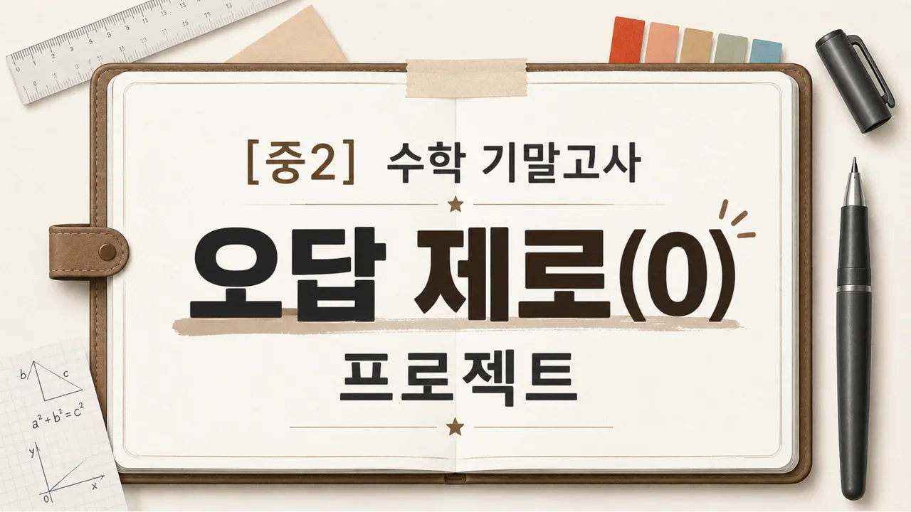 [중2 수학 기말 대비] 오답 제로 프로젝트 (학교별 맞춤 학습지 제공)