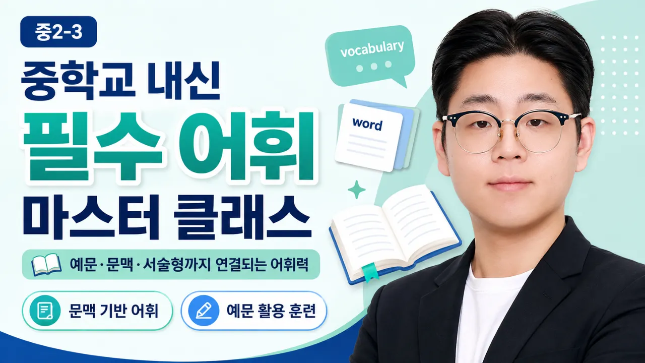 중학교 내신 필수 어휘 마스터 클래스