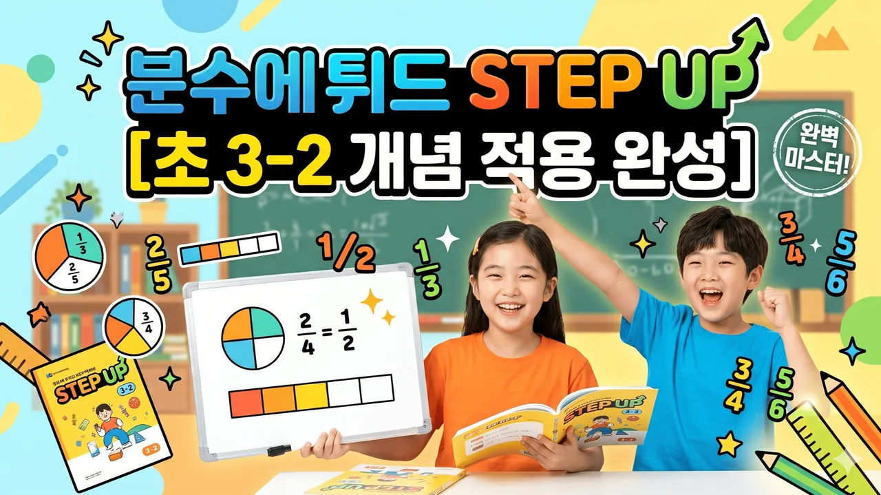 그림으로 풀면 보이는 분수, 분수에튀드 STEP UP (초 3-2 개념 적용 완성)