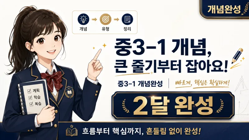 중 3-1 개념 완성! 기초 of 기초 !-thumbnail