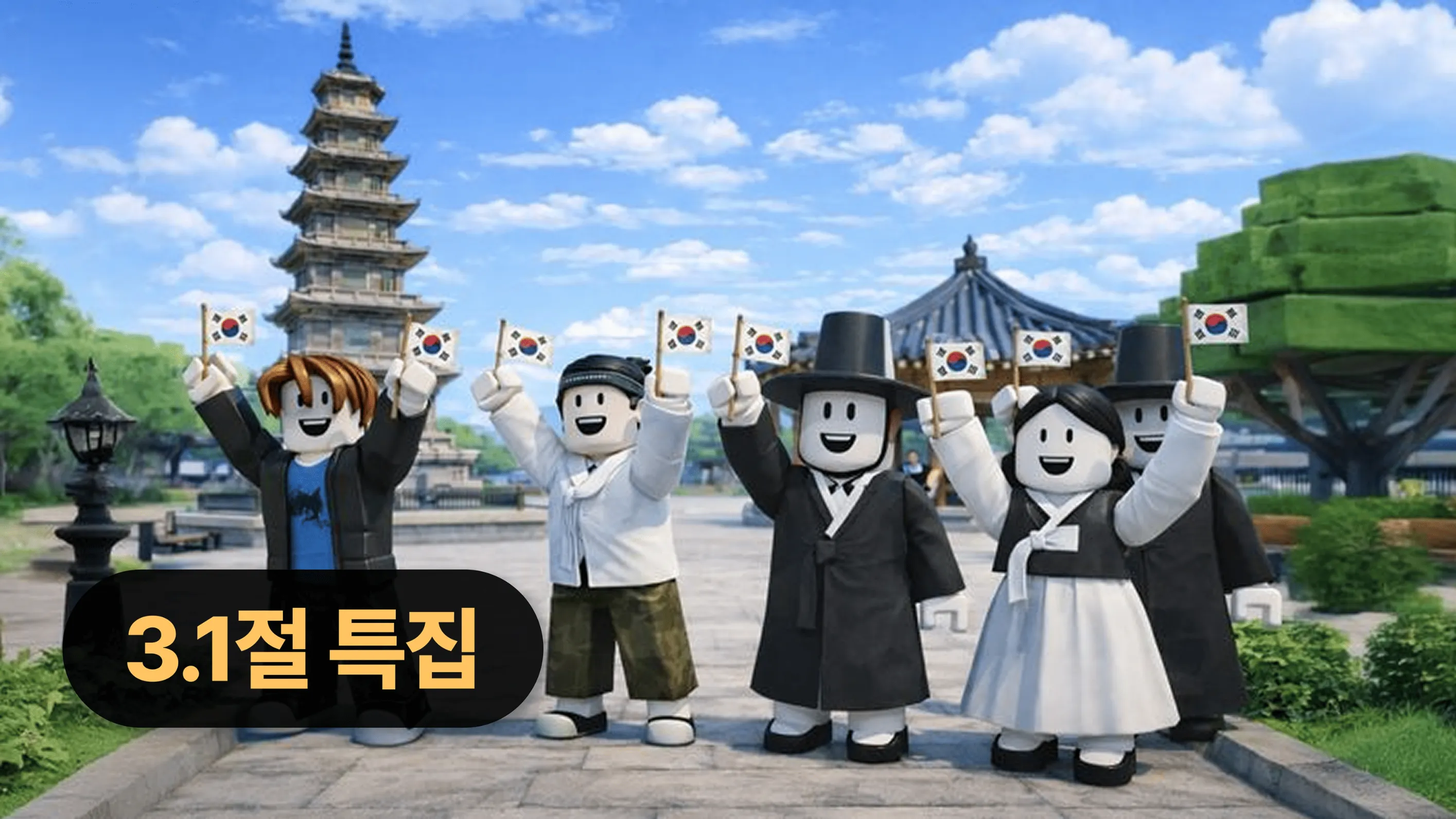 [2026 삼일절 특집] 로블록스에서 만나는 1919년 3월 1일 - '만세의 길'