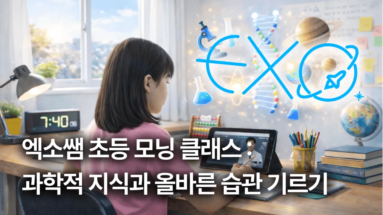 엑소쌤 초등 모닝클래스 : 과학적 지식과 올바른 습관 기르기!