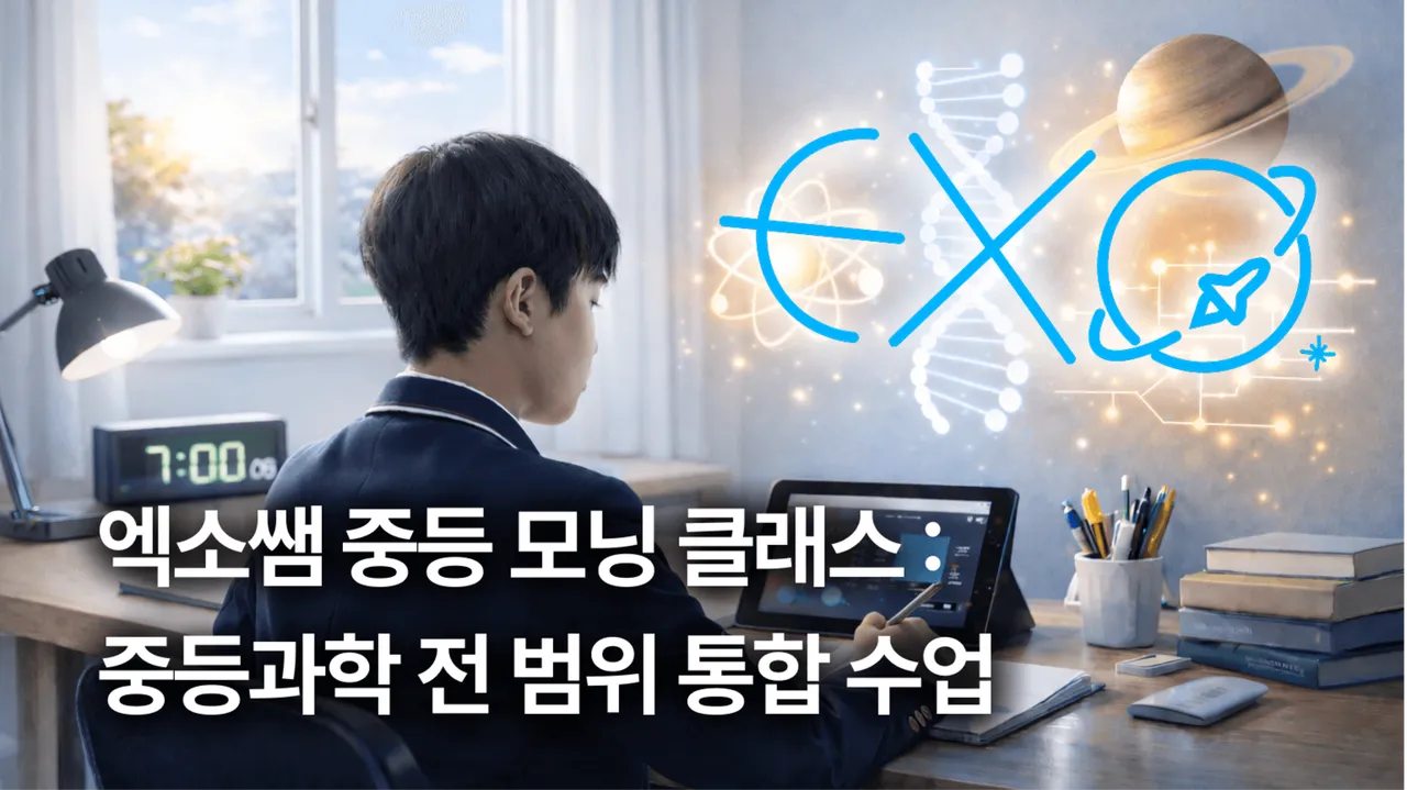 엑소쌤 중등 모닝클래스 : 중등과학 전범위 개념+문제풀이 통합수업