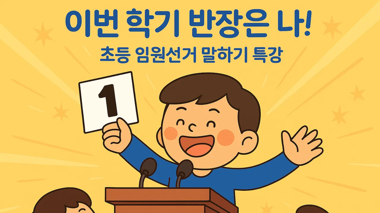 현직 아나운서 선생님과 함께하는 2학기 임원선거 스피치 특강! 실전처럼 발표 연습해요!