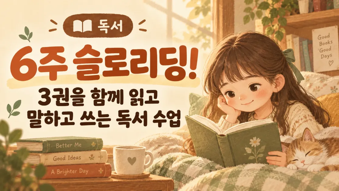 6주 슬로리딩! 3편을 함께 읽고 말하고 쓰는 독서 수업