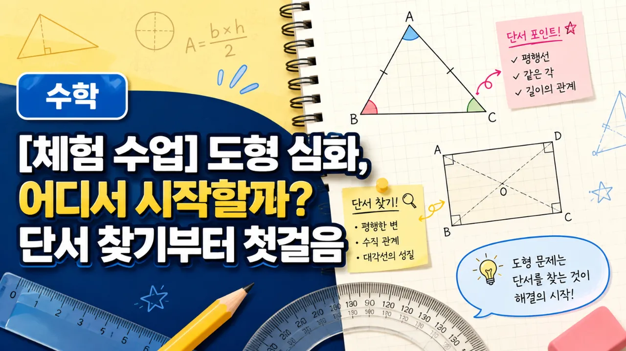 [체험수업] 도형 심화, 어디서 시작할까? 단서 찾기부터 첫걸음
