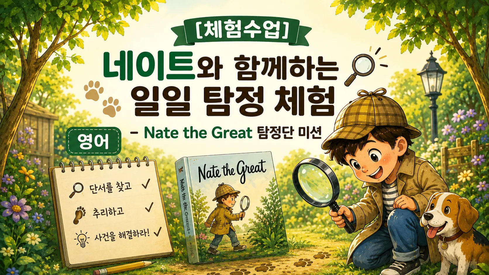 [체험수업] 네이트와 함께하는 일일 탐정 체험 - Nate the Great 탐정단 미션