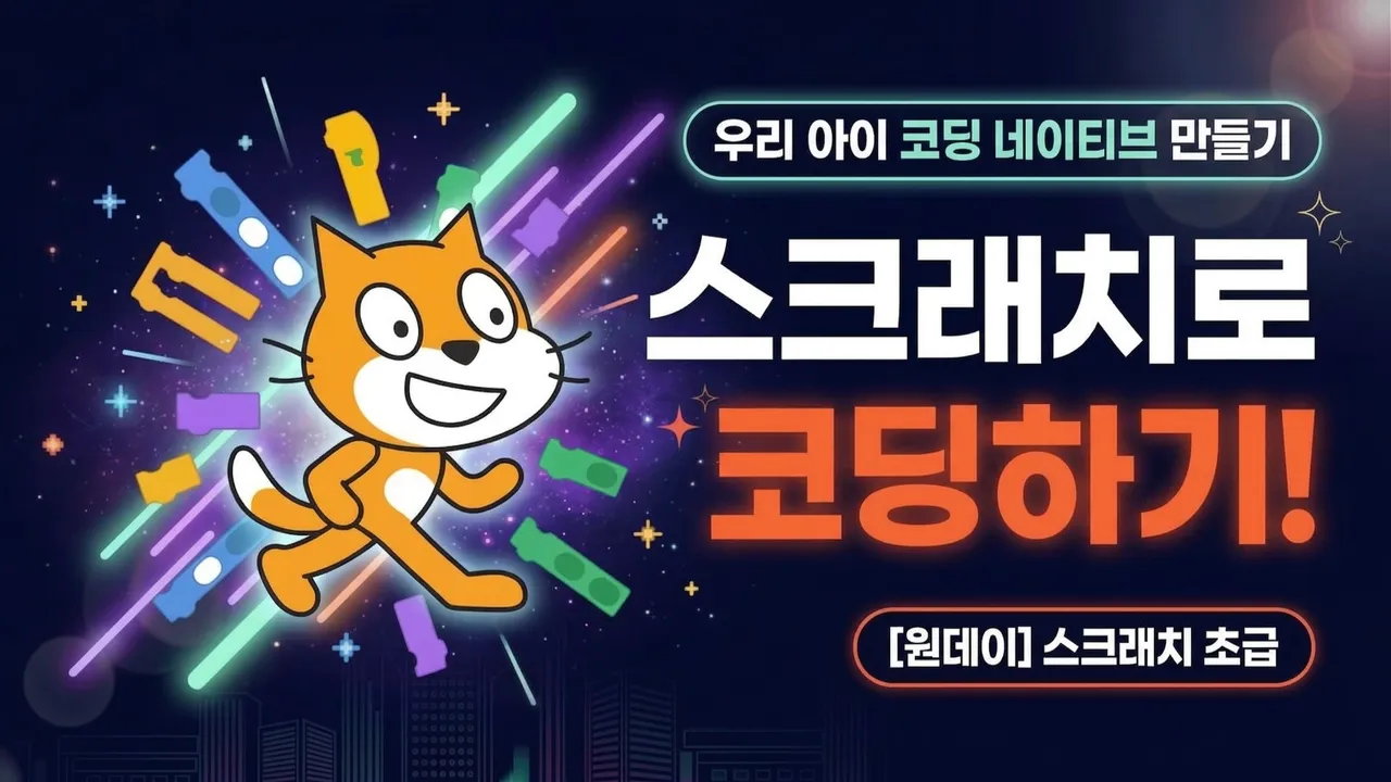 스크래치 초급: 나의 첫 코딩~게임 제작자 도전을 위한 스크래치 둘러보기