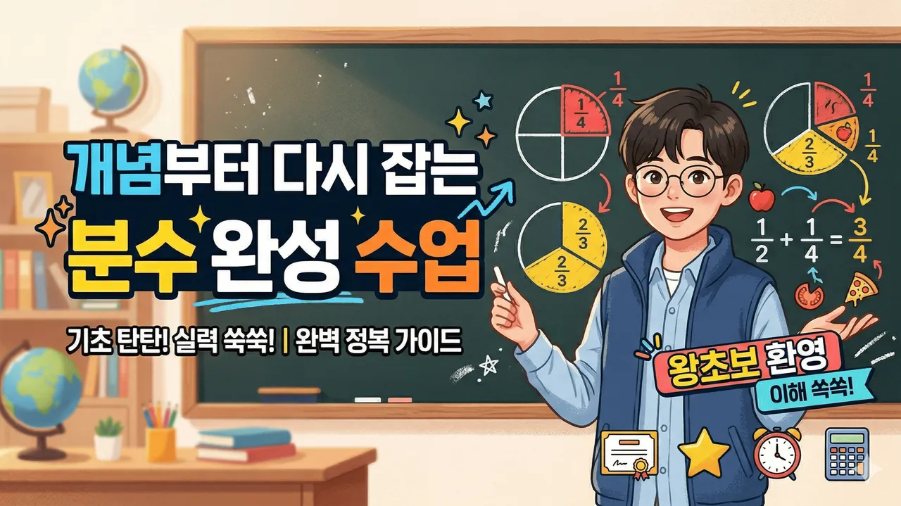 [초5~6학년 필수] 분수에서 막히는 아이? 개념부터 다시 잡는 분수 완성 수업