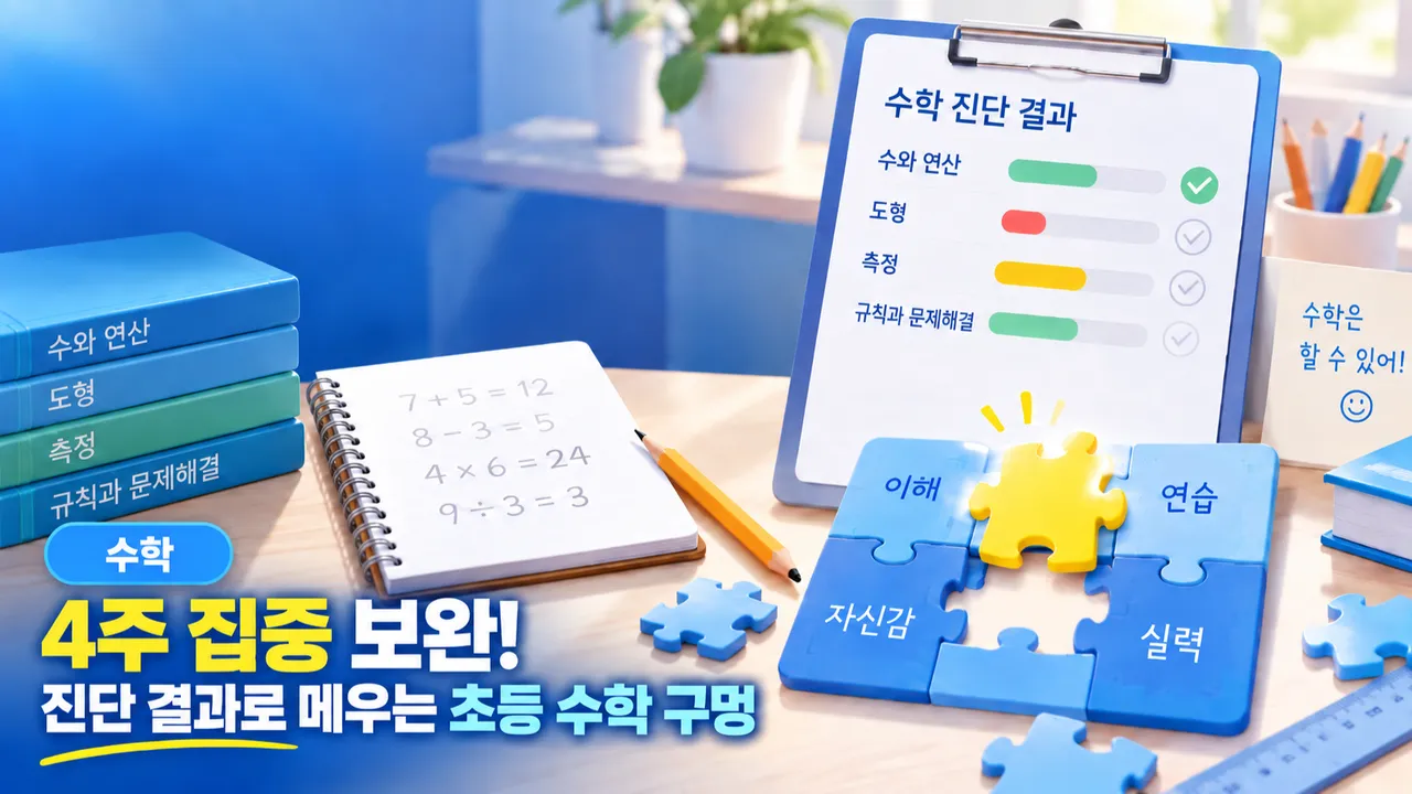 4주 집중 보완! 진단 결과로 메우는 초등 수학 구멍