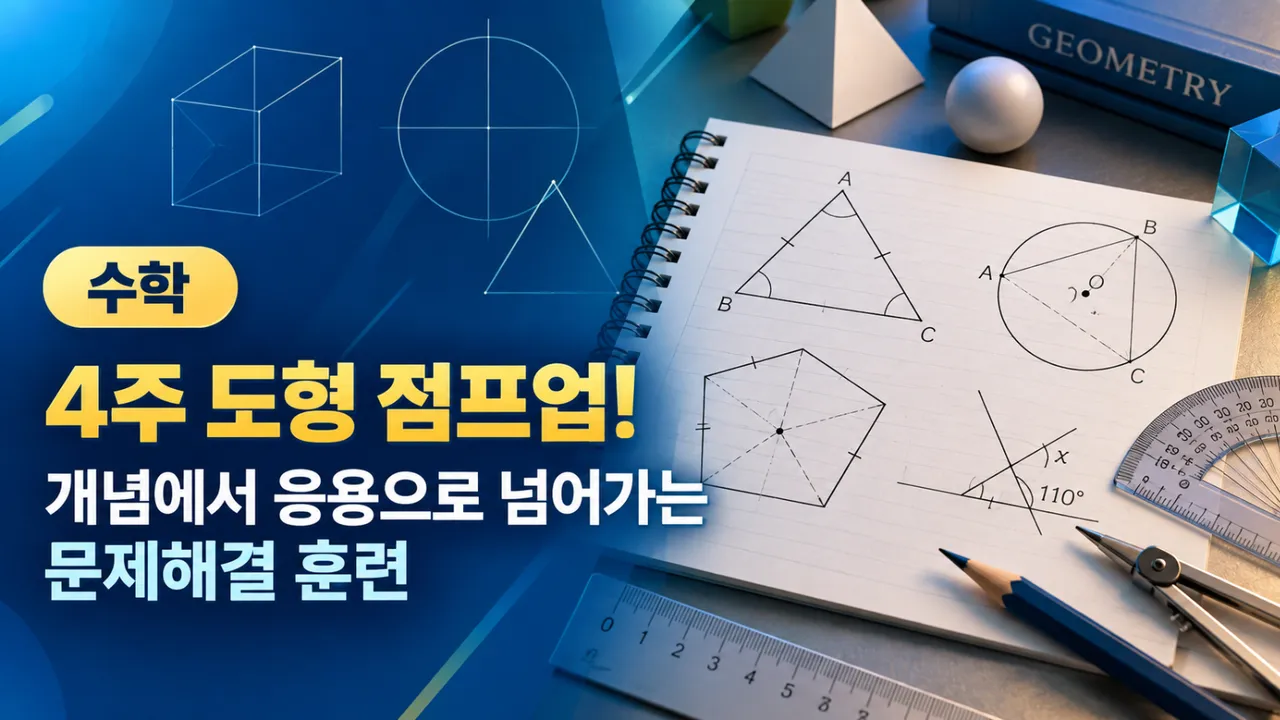 4주 도형 점프업! 개념에서 응용으로 넘어가는 문제해결 훈련