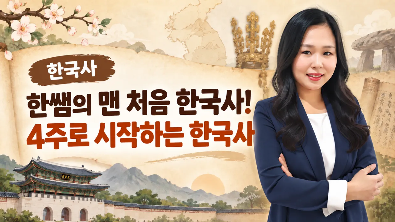 한쌤의 맨 처음 한국사! 4주로 시작하는 한국사