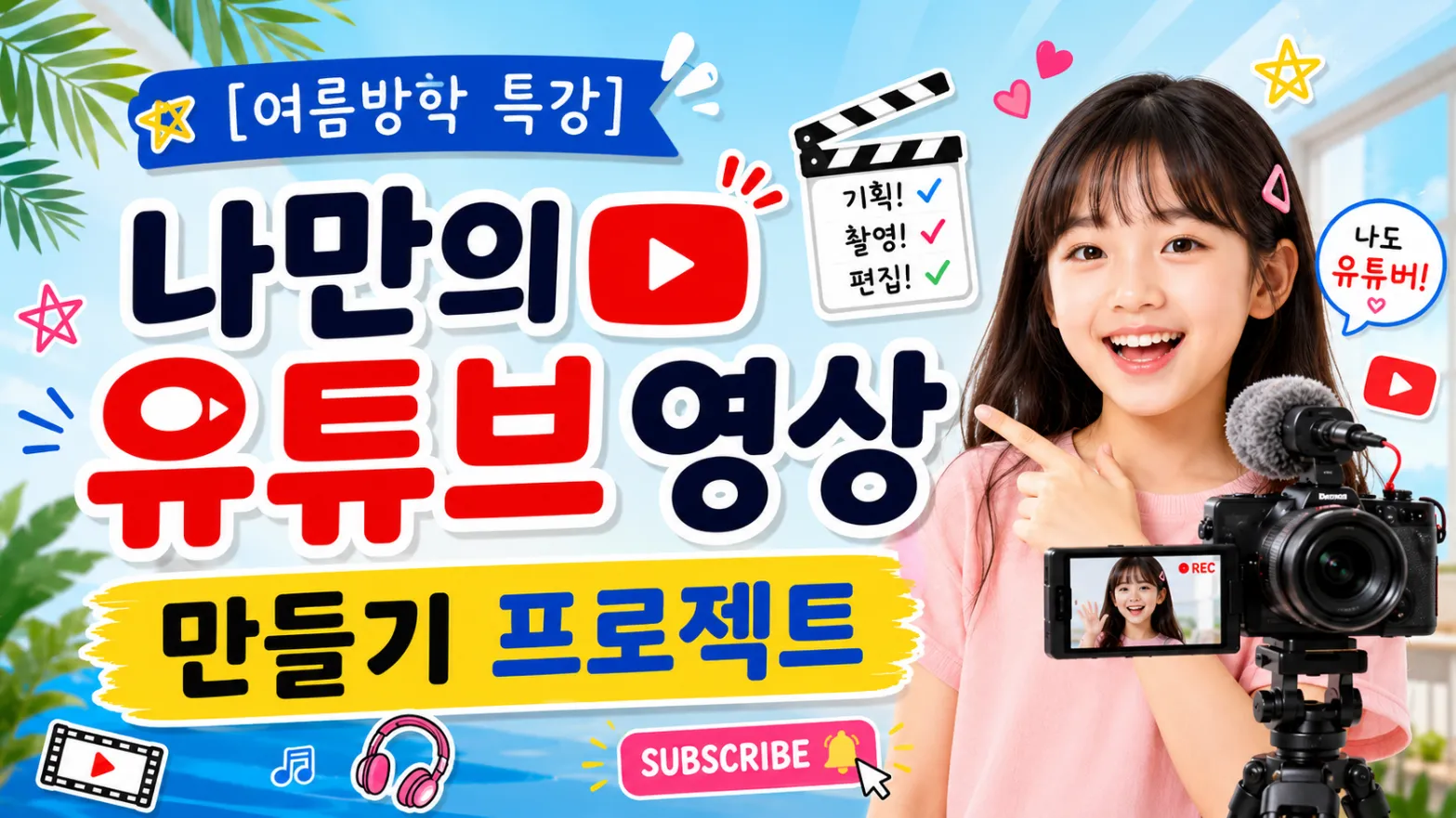 [여름방학 특강] 나만의 유튜브 영상 만들기 프로젝트