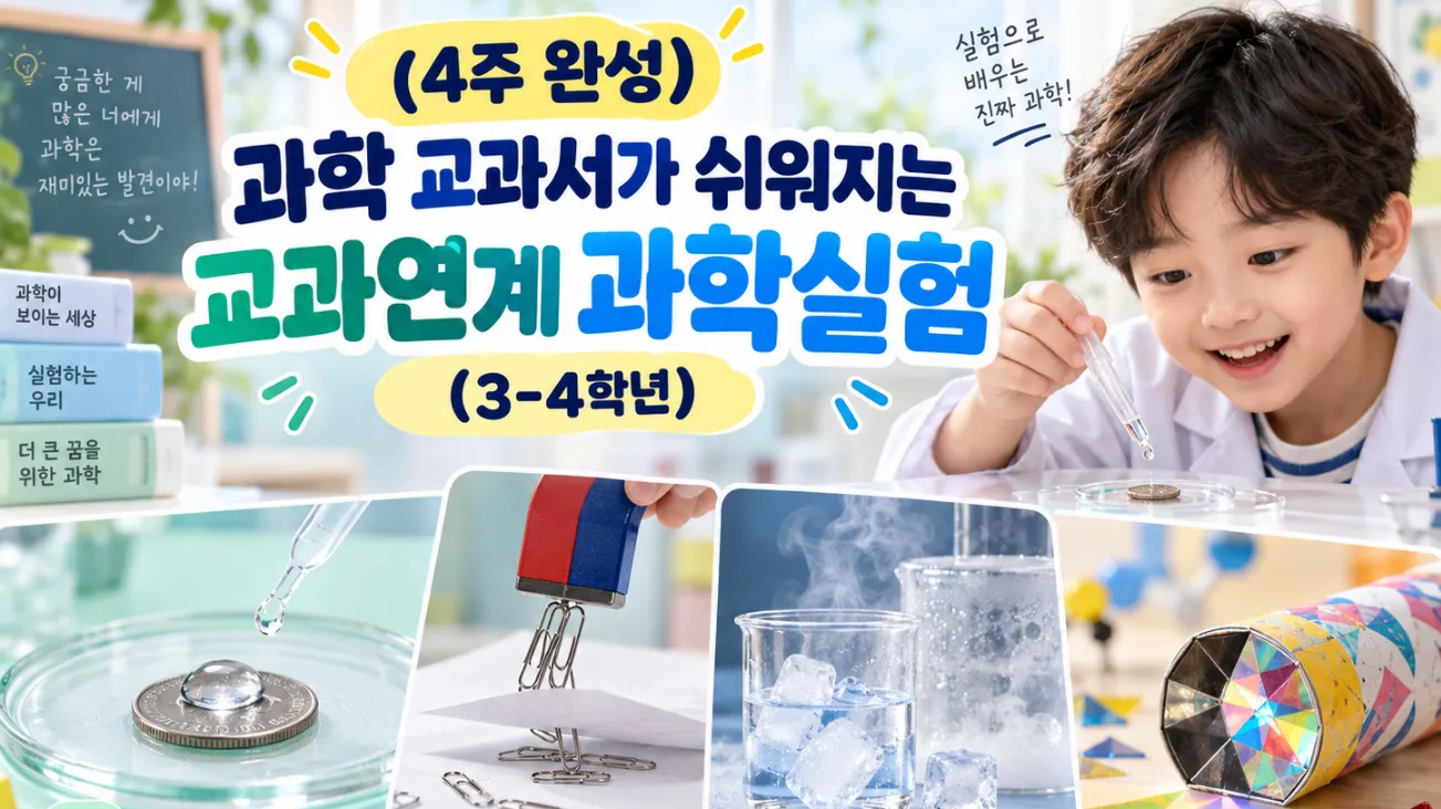 (4주 완성) 과학 교과서가 쉬워지는 교과연계 과학실험: 3-4학년