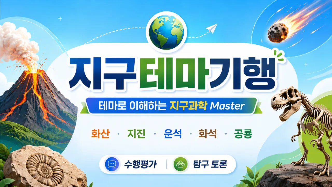 지구테마여행: 지구계와 관련된 내용을 테마별로 공부하기
