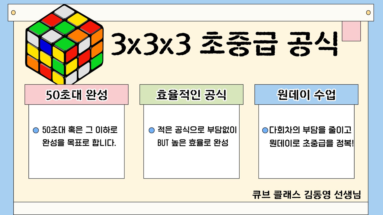 꾸그 | 중요한 건 포기하지 않는 것! 333큐브 20초 대 돌파