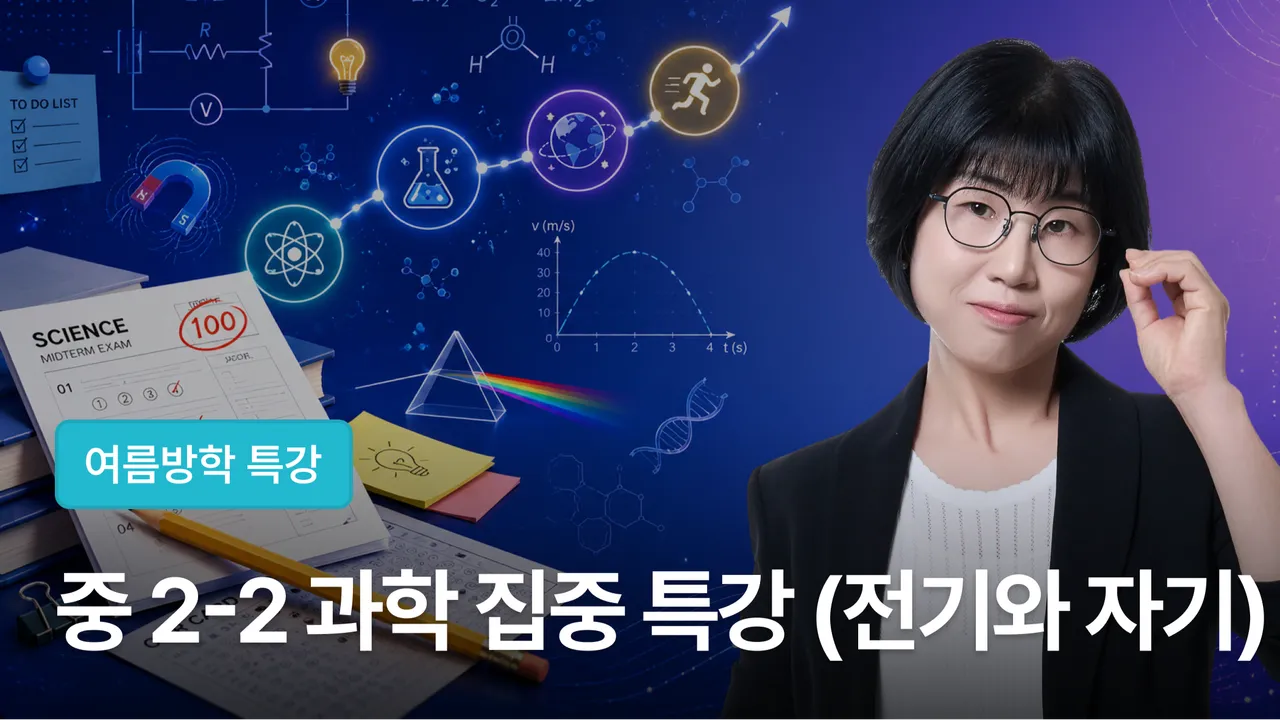 [여름방학특강] 마의 중2-2 과학, 오투로 뚫는 2학기 전기와 자기 완성반