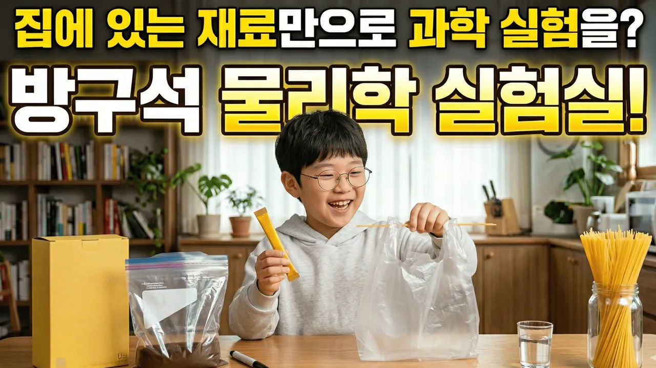 [New] 집에 있는 재료들로 실험이 된다고?! 방구석 물리 실험실 [과학실험]