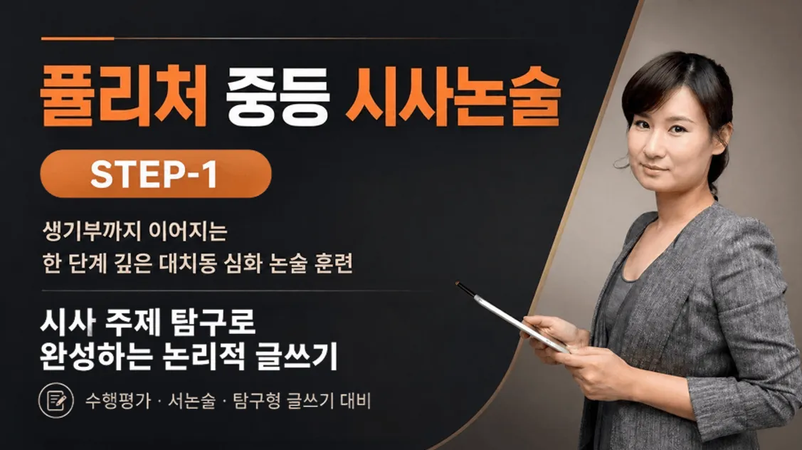 [STEP 1] 시사 주제 탐구로 완성하는 논리적 글쓰기, 퓰리처 중등 시사논술