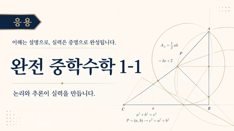 (중등 선행) [완전 중학수학 시리즈]  중학 수학 1-1 : 문제 풀이 (응용) : 논리와 추론-thumbnail