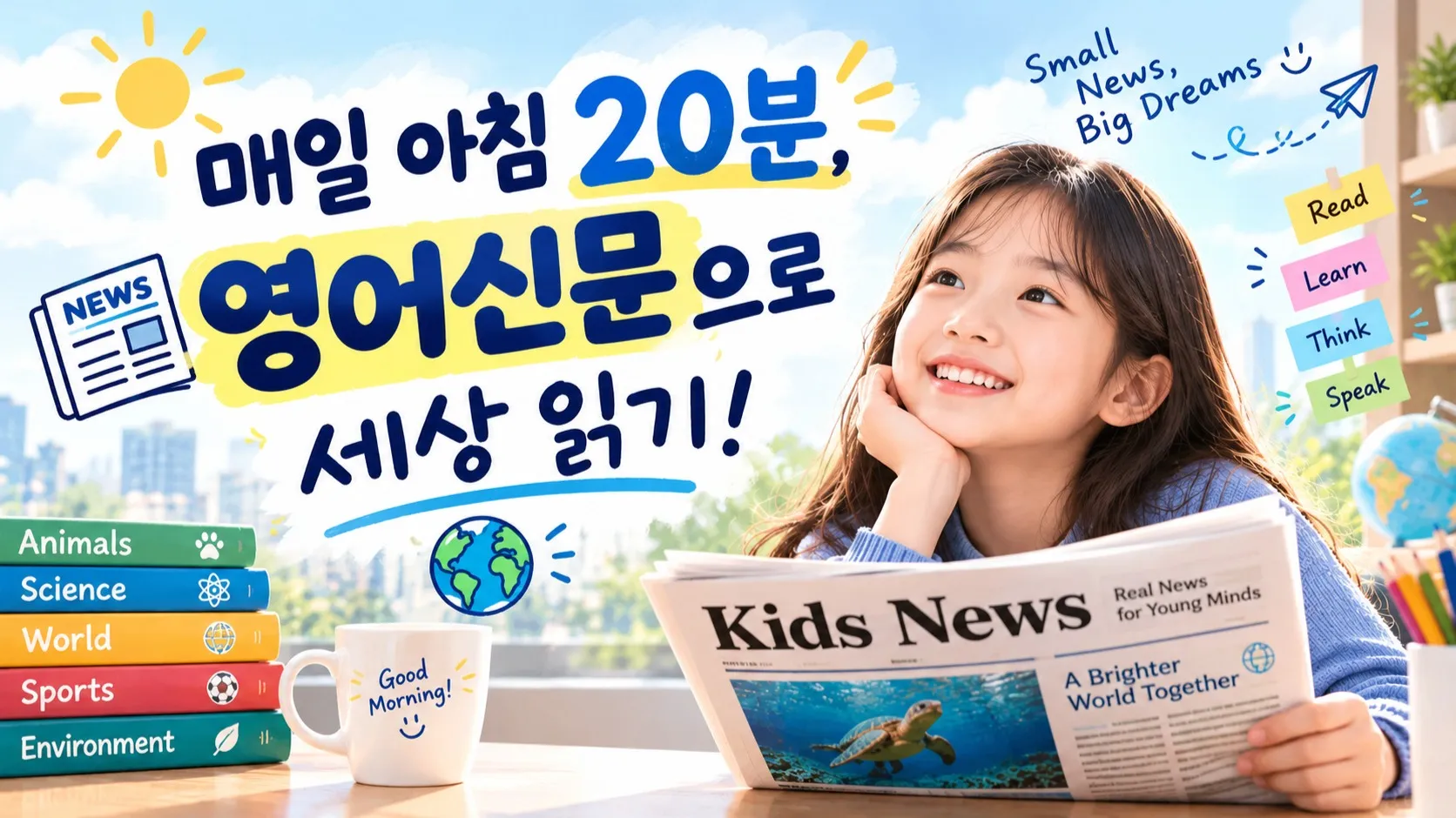 [100% 영어] 매일 아침 20분, 영어신문으로 세상 읽기!
