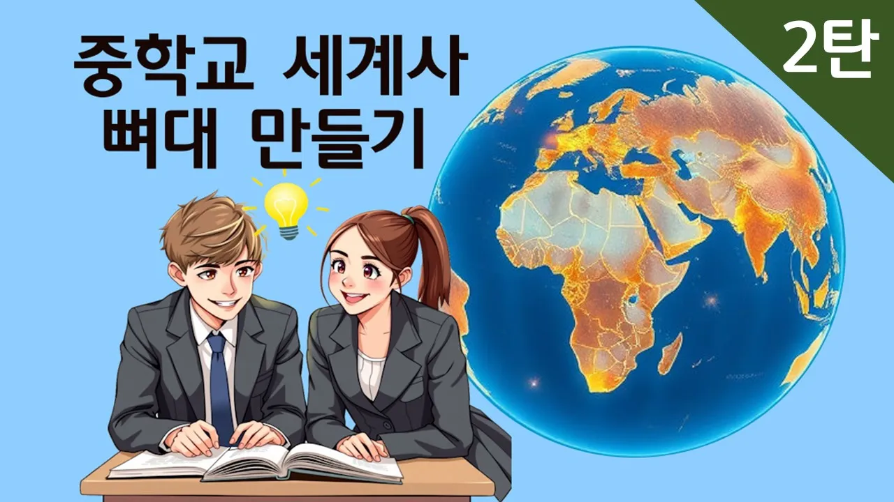 중학교 세계사 2탄 : 지도 위에 입체적으로 살아나는 세계사!