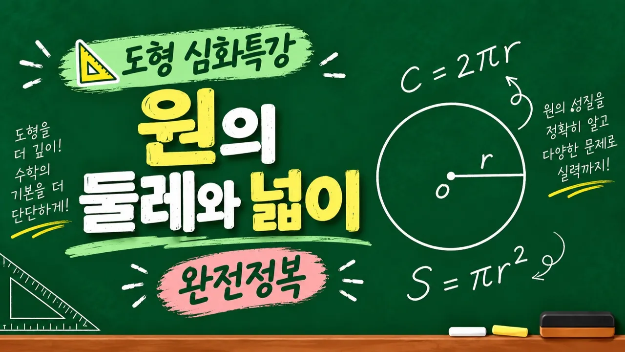 도형 심화특강 | 원의 둘레와 넓이 완전정복