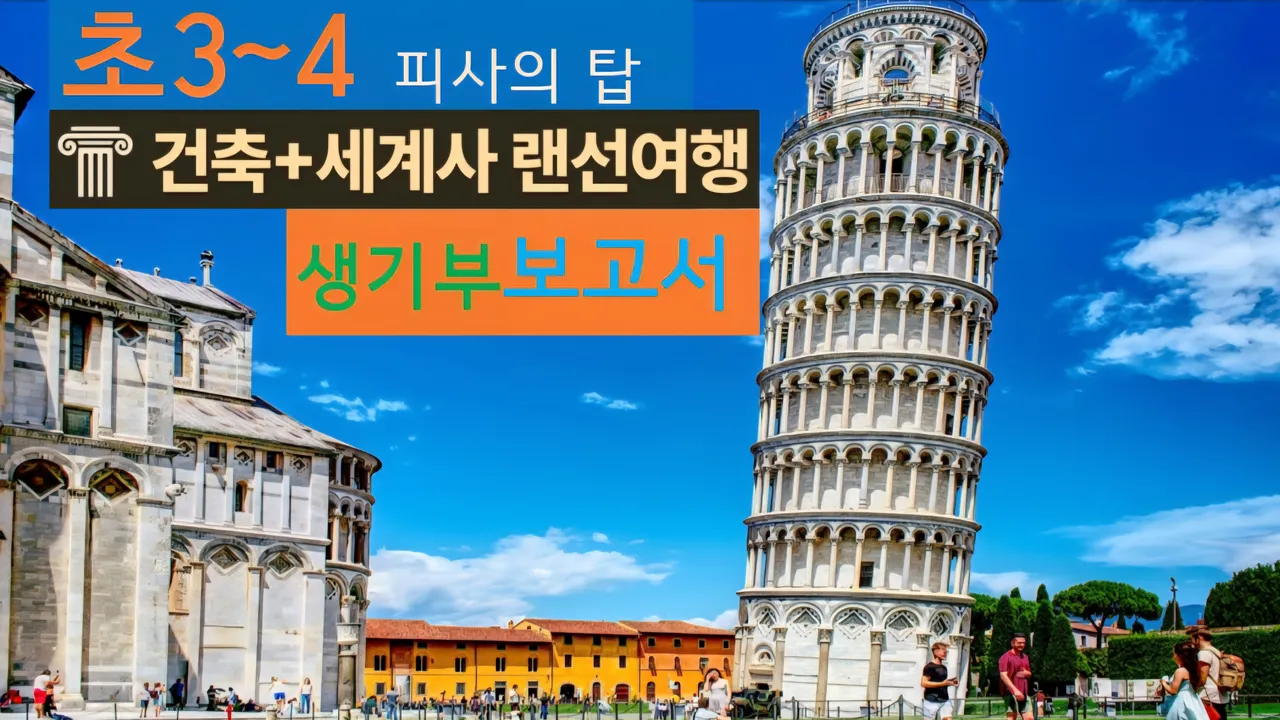 [피사의 탑 초3~4] 대치동20년 경력쌤과 이태리Pisa성당:세례당 건축+세계사 랜선여행