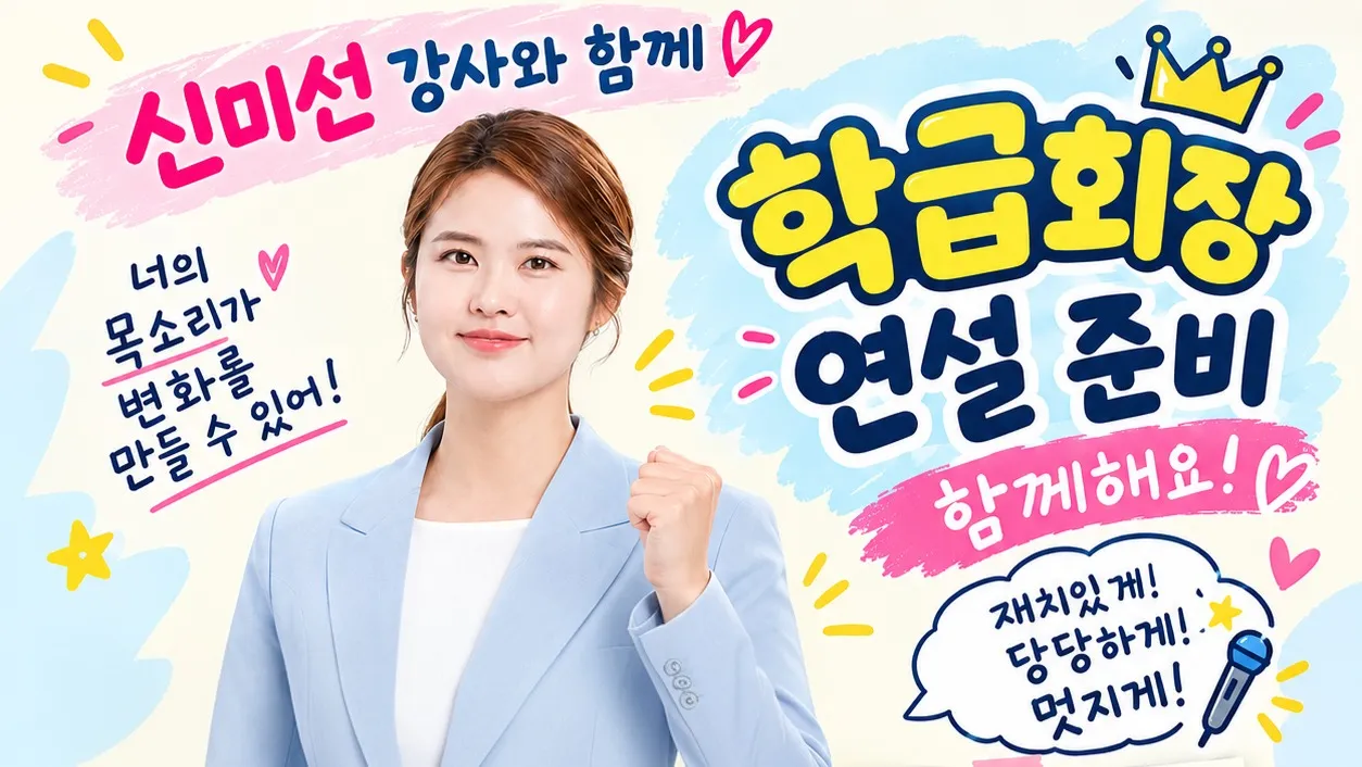 우리 반 학급 회장은 나야 나! 소심한 나도 자신감 UP 임원선거 준비