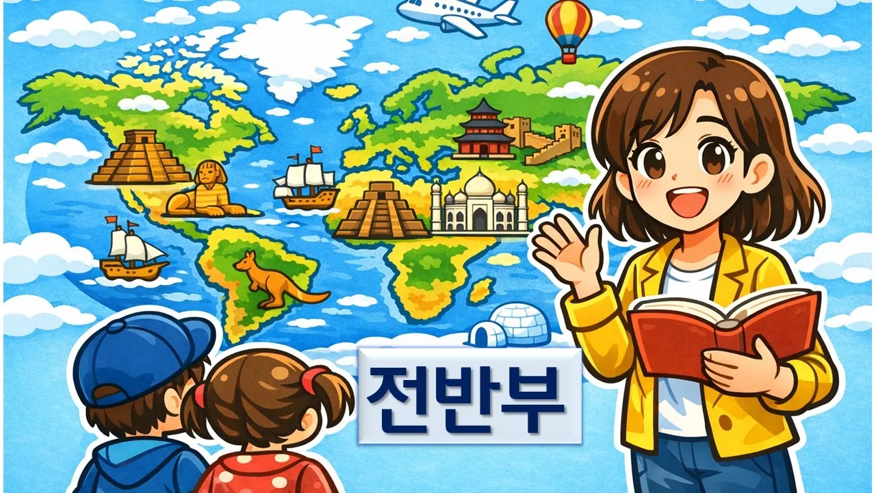 [세계사 특강] 머리에 딱 그려지는 1분 세계지도! (전반부)