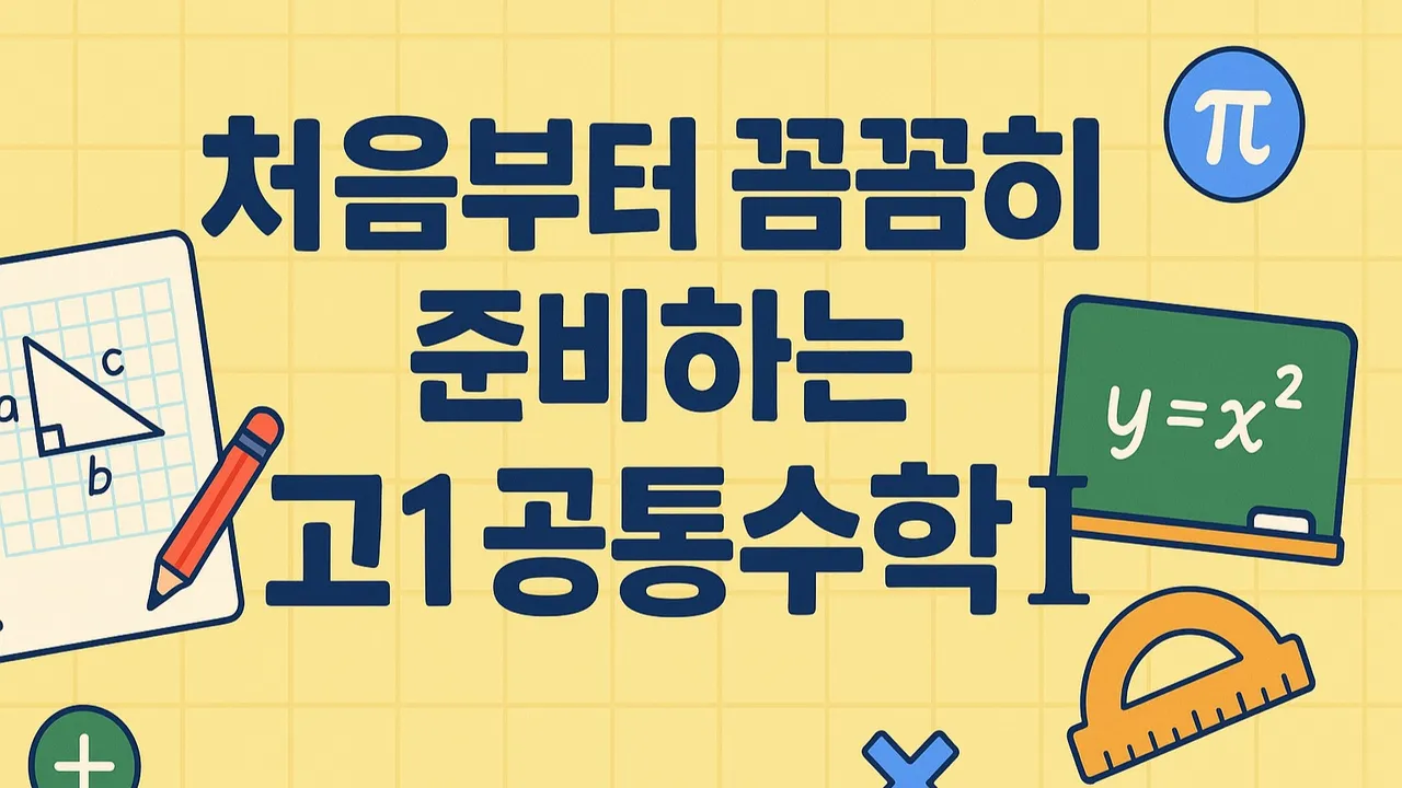 [고등선행] 처음부터 꼼꼼히 준비하는 고1 공통수학1