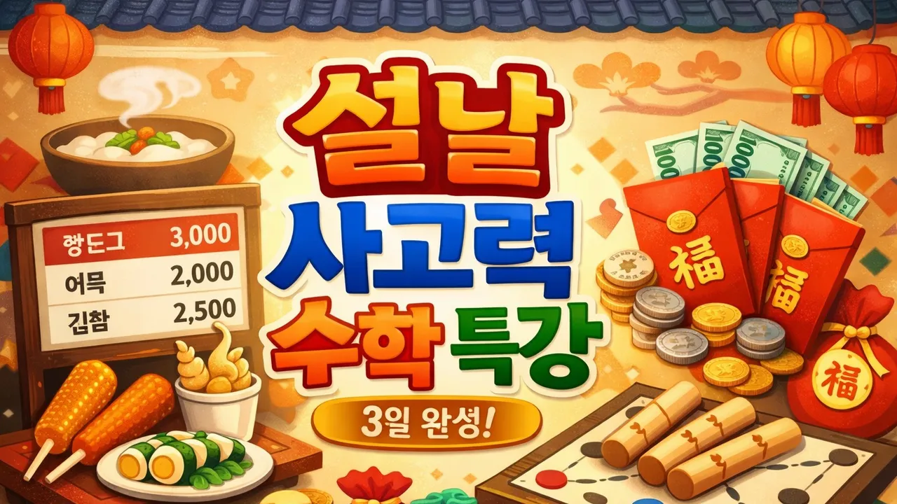 [설 연휴 한정] 설날 스토리텔링 수학 특강