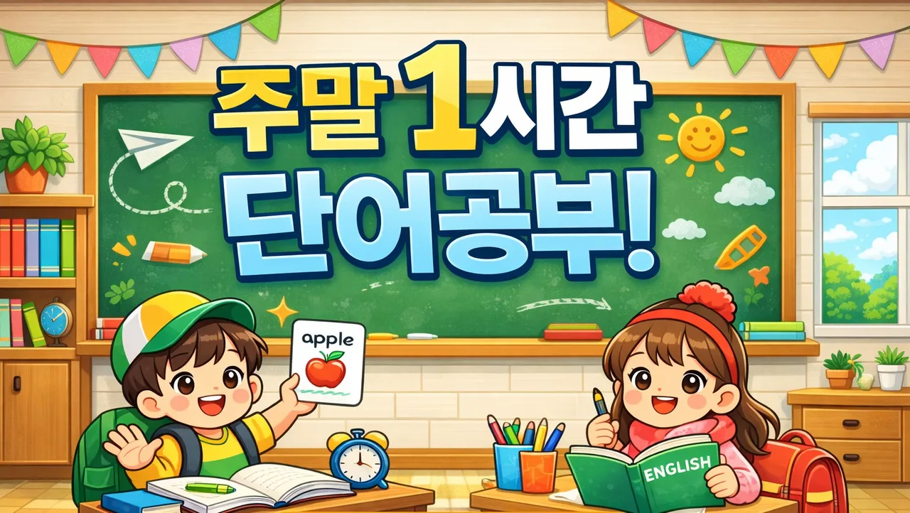 [현서] 주말 1 시간 단어공부!