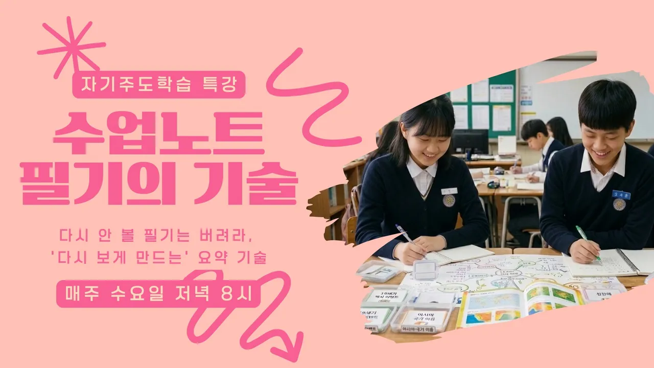 수업시간 전략 노트필기의 기술: 과목별 분할 노트법