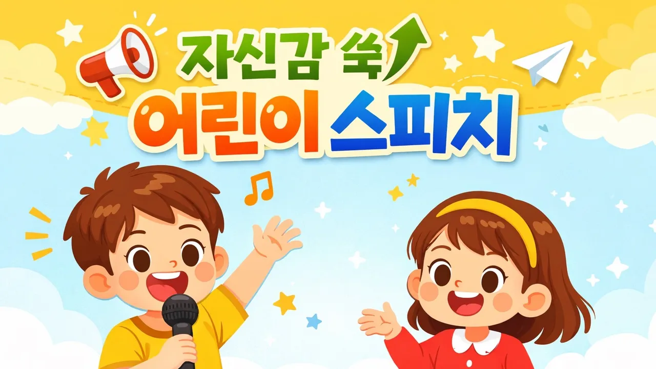 말하기 자신감 키우는 어린이 스피치 교실!