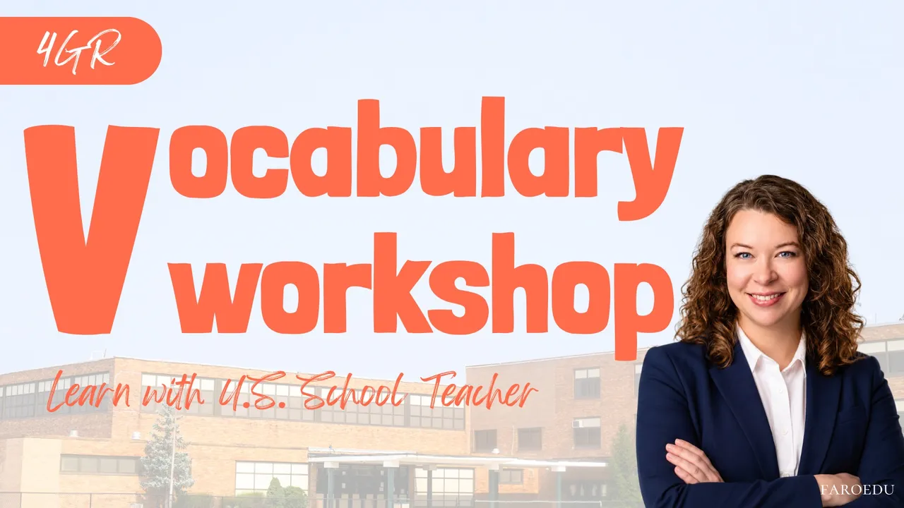 미국 초등 교사의 [4학년 어휘 특강] Vocabulary Workshop Orange
