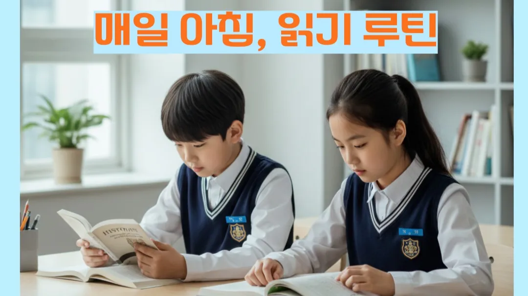 [방학 특강] 3~6학년:  매일 아침 읽기 루틴, 아침 독서 20분