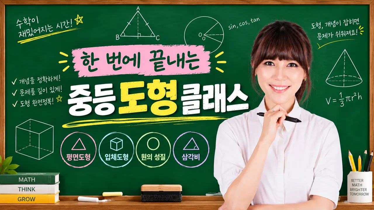 한 번에 끝내는 중등 도형 클래스