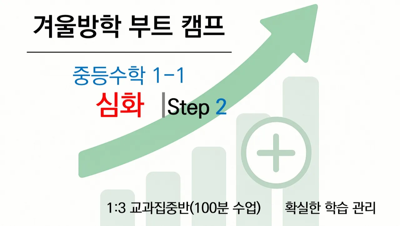 [겨울방학 부트캠프] 중1 1학기 수학 선행 심화반 (심화개념+문제풀이) <후반부>