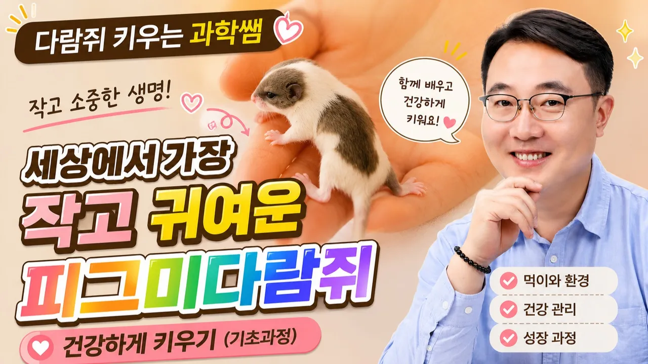 (피그미 다람쥐 키우기) 다람쥐 키우는 과학쌤 : 지구 최강 귀요미 피그미다람쥐 건강하게 키우기