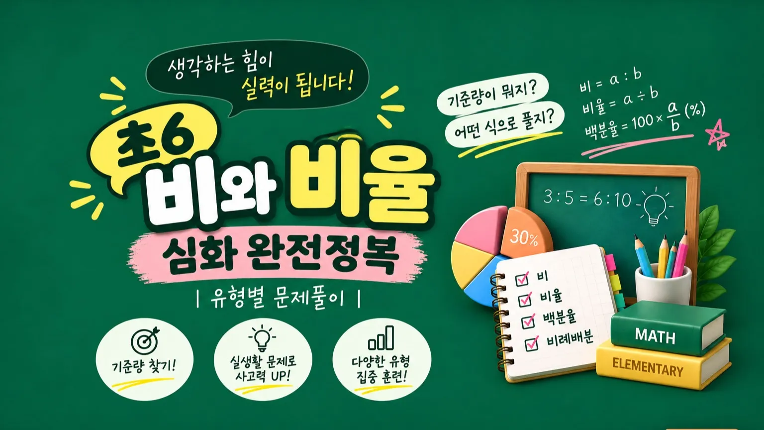 원데이 특강[초6 비와 비율 심화 완전정복 | 유형별 문제풀이]
