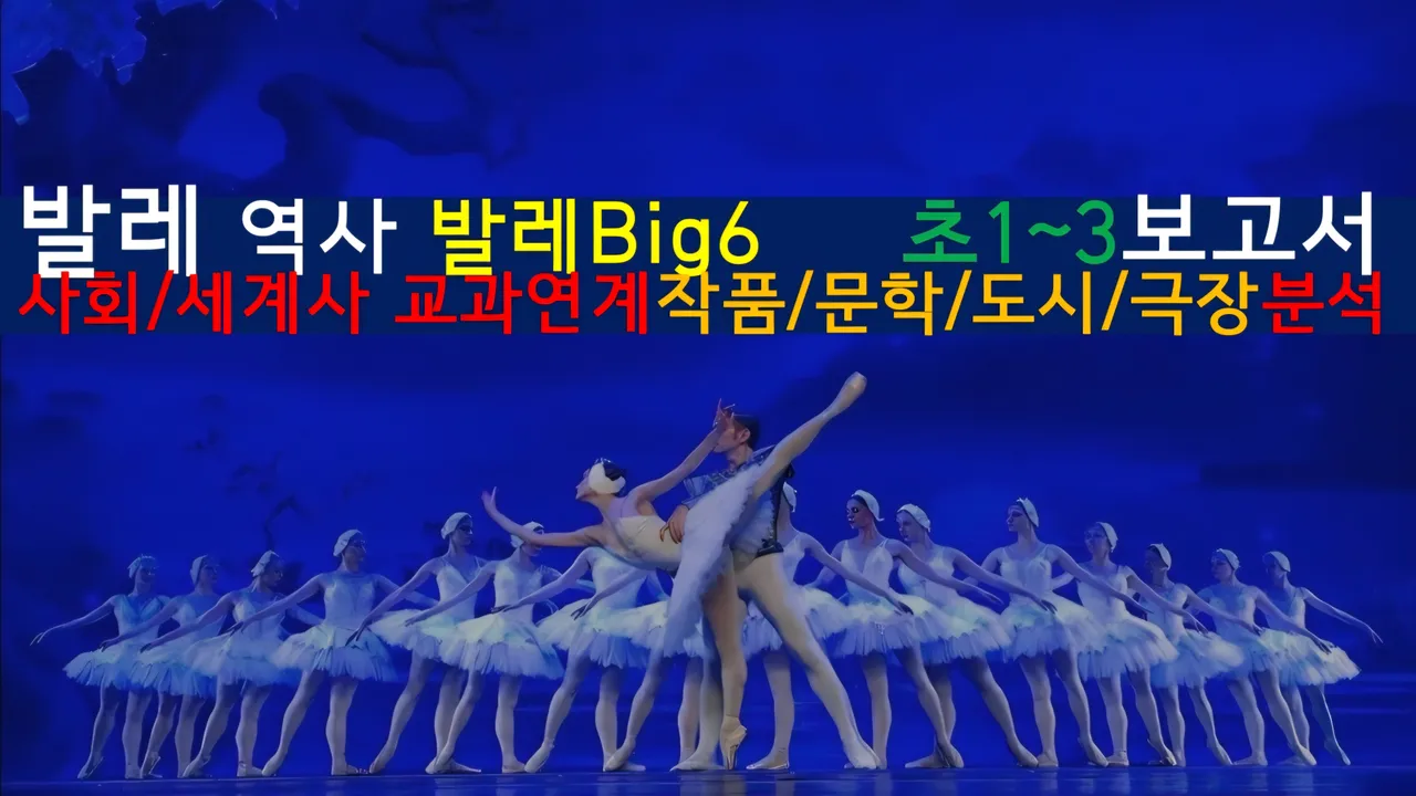 [발레역사]<초1~초3사회 연계>대치동20년 경력쌤과 '발레Big6'(원작)문학,도시,극장건축+세계사 랜선투어