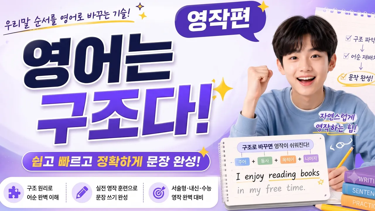 [1:1 예비고연계] 영어는 구조다! (2)영작편(레벨테스트 무상제공)