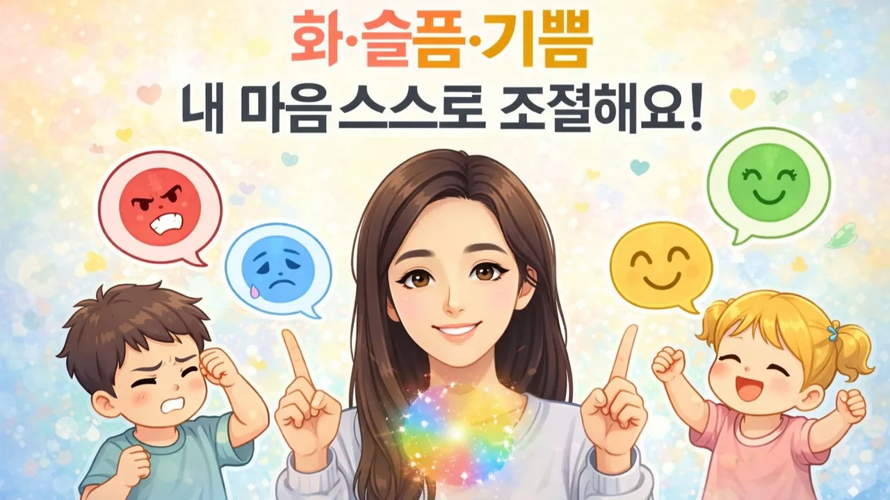 (1:1) [6회 완성] 화·슬픔·기쁨, 내 마음을 스스로 조절해요!
