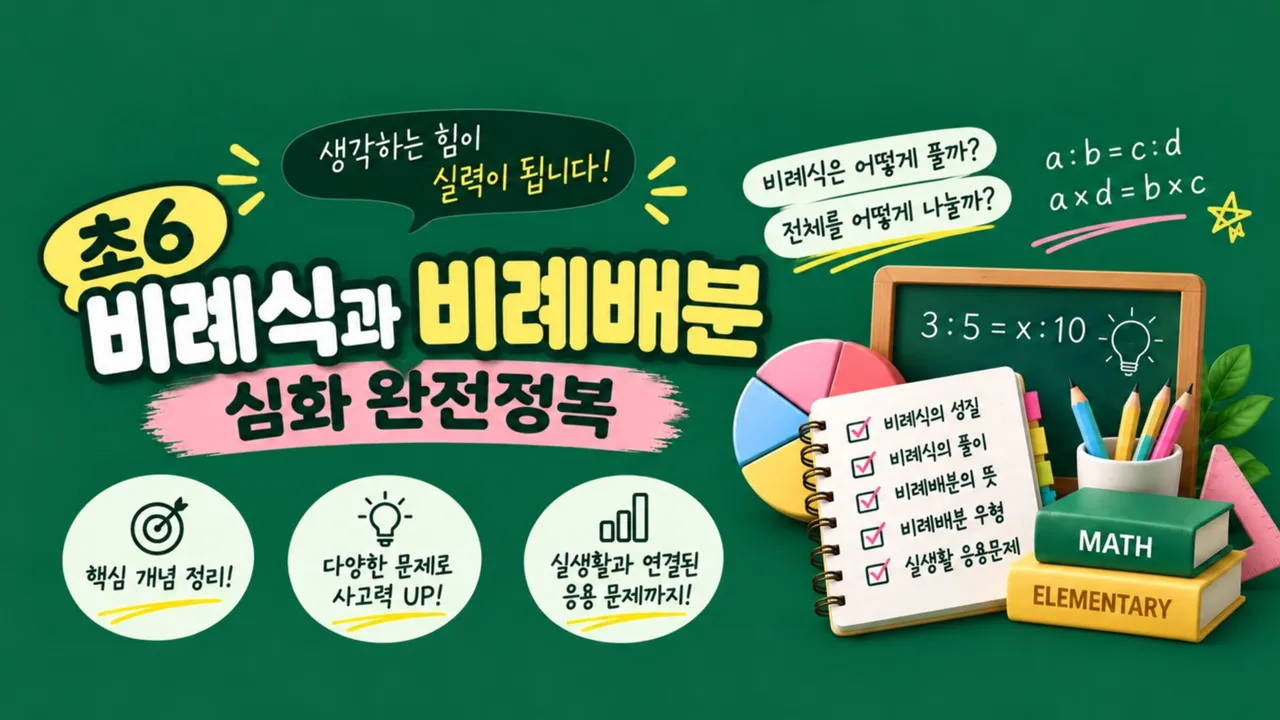 원데이특강[초6 비례식과 비례배분 심화 완전정복]
