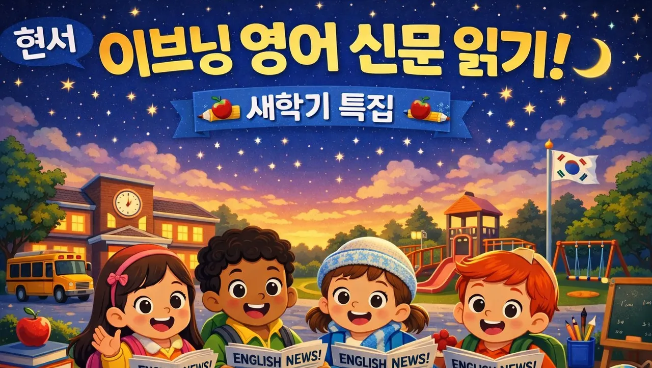 [현서] 새학기 50%세일! 이브닝 매일 30분 영어신문 읽기!